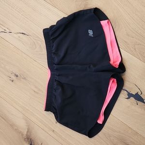 NEW BALANCE running shorts Size S Color Black/Neon Pink